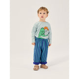 Bobo Choses Blue Booo Bo Choses Tag Stripes Jogging Byxor