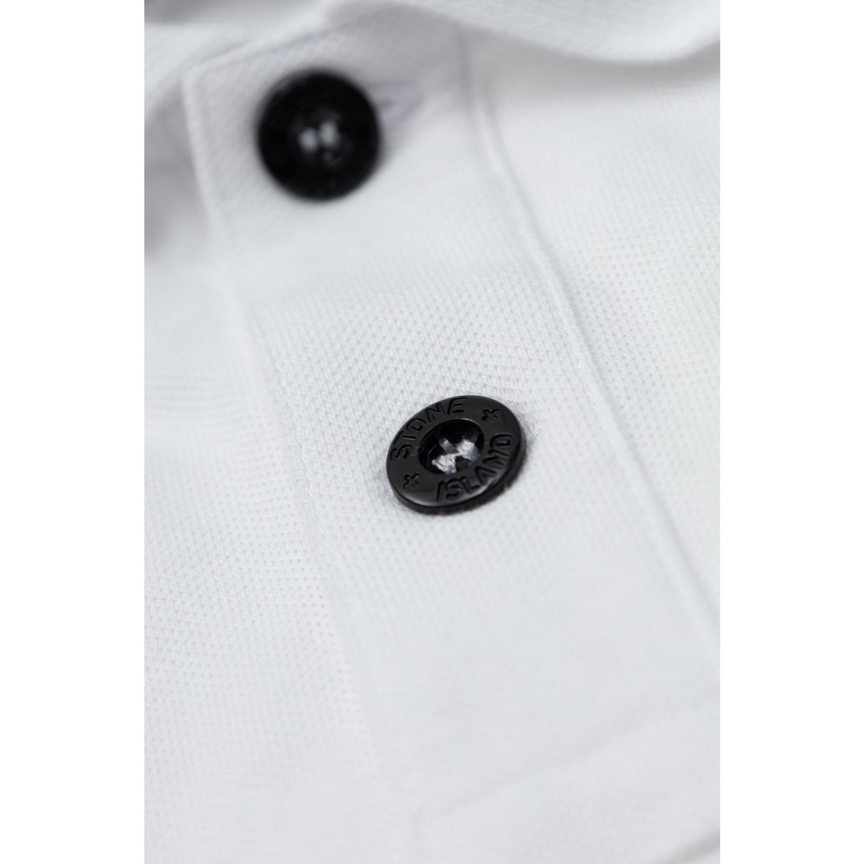Stone Island White Ss Pikétröja