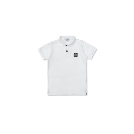 Stone Island White Ss Pikétröja