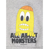 Bobo Choses Light Heather Grey Bigtooth Lemon Sweatshirt
