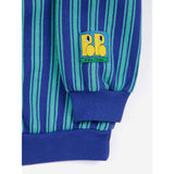 Bobo Choses Blue Booo Bo Choses Tag Stripes Sweatshirt
