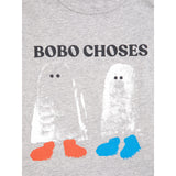 Bobo Choses Light Heather Grey Booty Ghosts T-Shirt