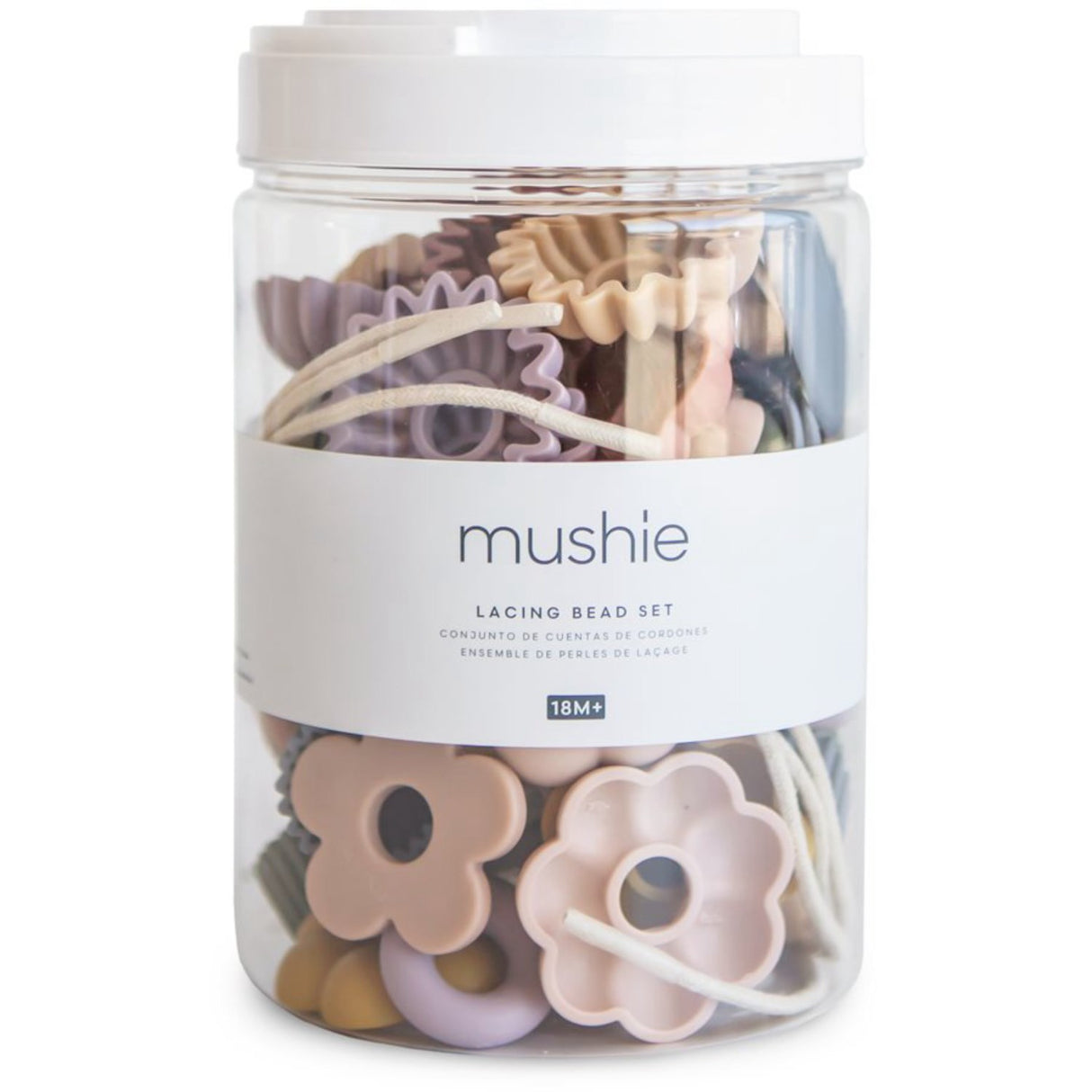 Mushie Multi Mushie Bead Lacing Leksak Sett