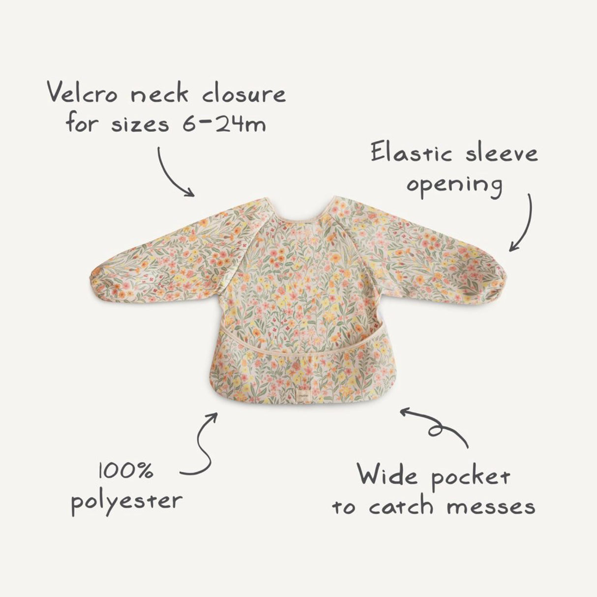 Mushie Space Mushie Long Sleeve Haklapp - Space