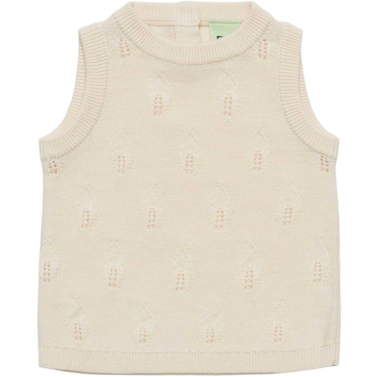 FUB Ecru Baby Leaf Väst