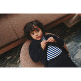 FUB Dark Navy Felted Byxor