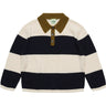 FUB Ecru/Navy Striped Pikétröja