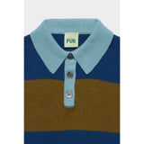 FUB Deep Indigo/Moss Striped Pikétröja