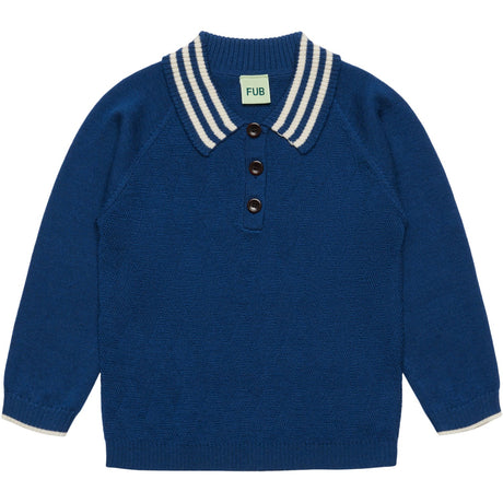 FUB Deep Indigo Harlekin Pikétröja