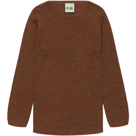 FUB Hazel Melange Rib Blus