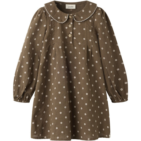 Lil'Atelier Teak Nmfhulla Ls Loose Klänning Lil