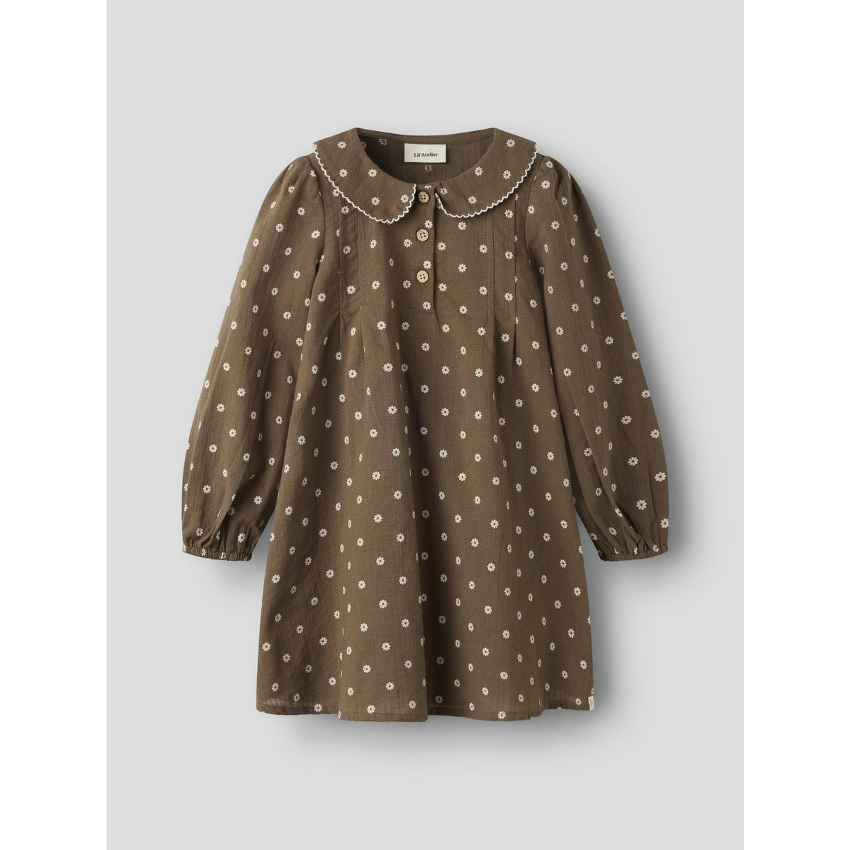 Lil'Atelier Teak Nmfhulla Ls Loose Klänning Lil