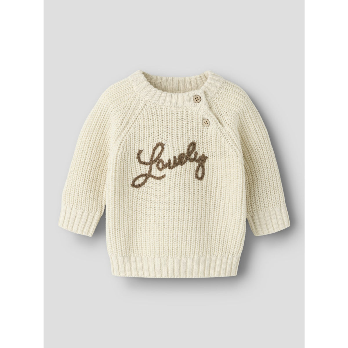 Lil'Atelier Turtledove Lovely Nbfemlen Emb Ls Stickad Lil