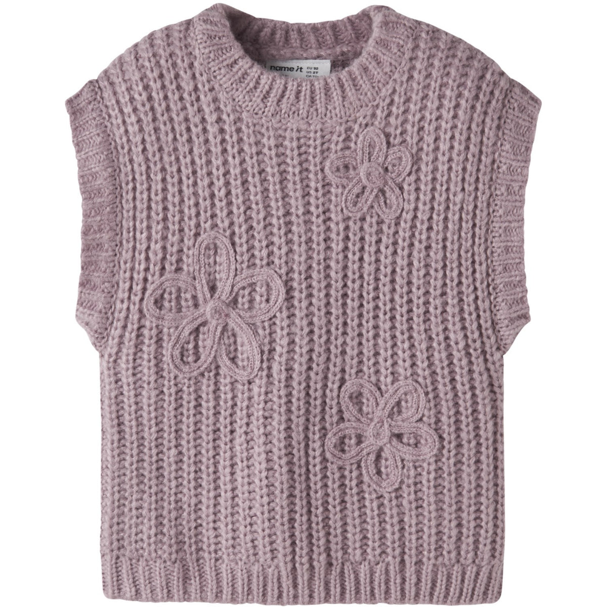 Name It Mauve Shadows Nmfrina Stickad Väst