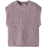 Name It Mauve Shadows Nmfrina Stickad Väst