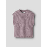 Name It Mauve Shadows Nmfrina Stickad Väst