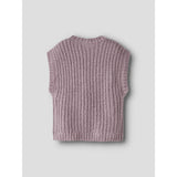 Name It Mauve Shadows Nmfrina Stickad Väst