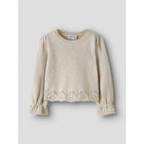 Name It Peyote Melange Silver Lurex Nmfruel Ls Stickad