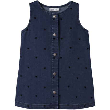 Name It Dark Blue Denim Nmfclara Sl Dnm Klänning 4780-Qk