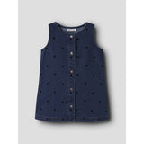 Name It Dark Blue Denim Nmfclara Sl Dnm Klänning 4780-Qk