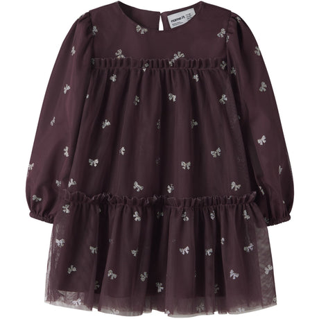 Name It Catawba Grape Nmframni Ls Klänning