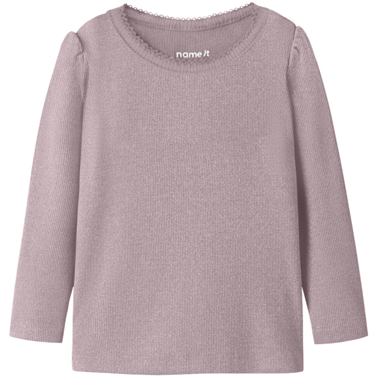 Name It Mauve Shadows Nmfrosally Ls Slim Topp