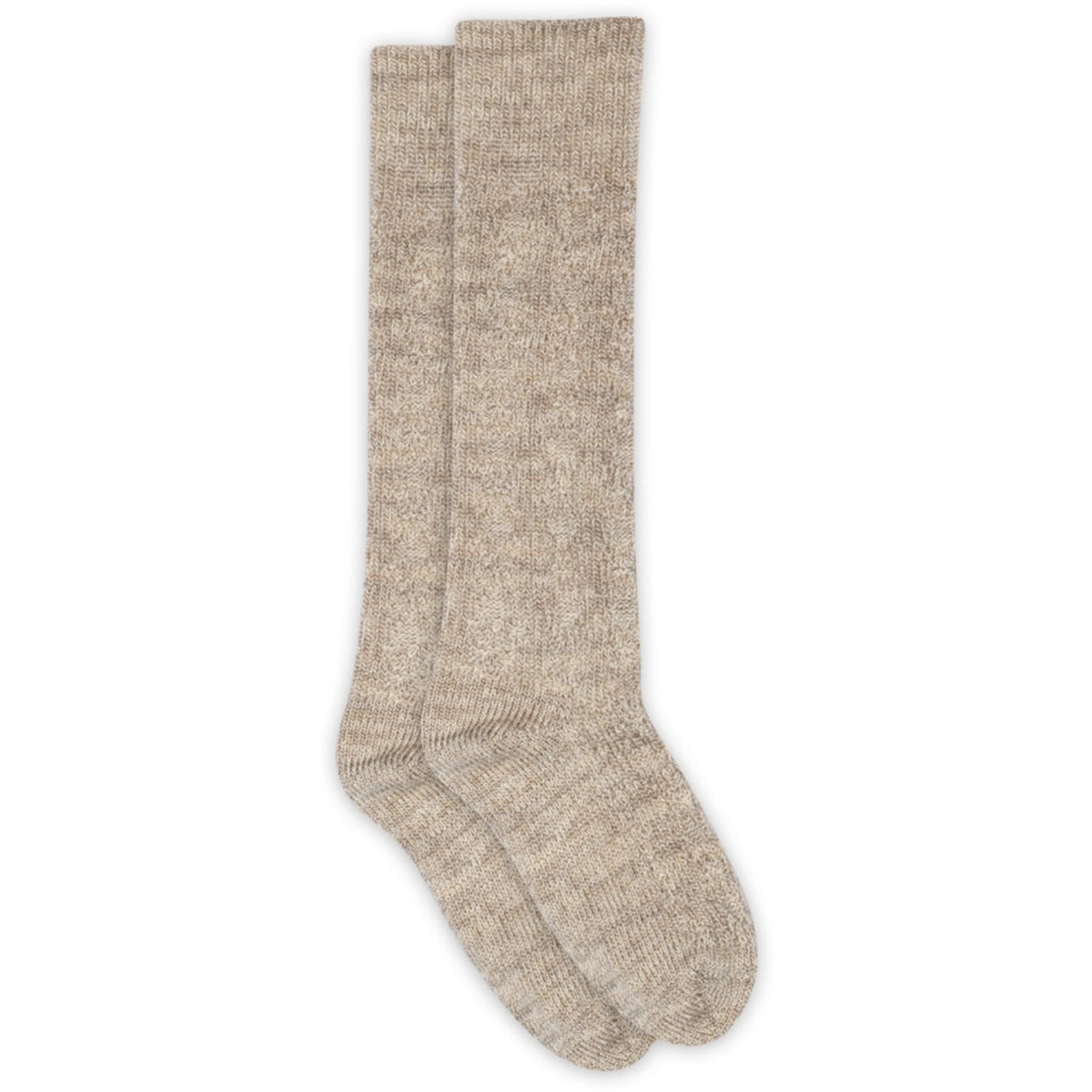 Mp Danmark Light Brown Melange Remy Knee Strumpor