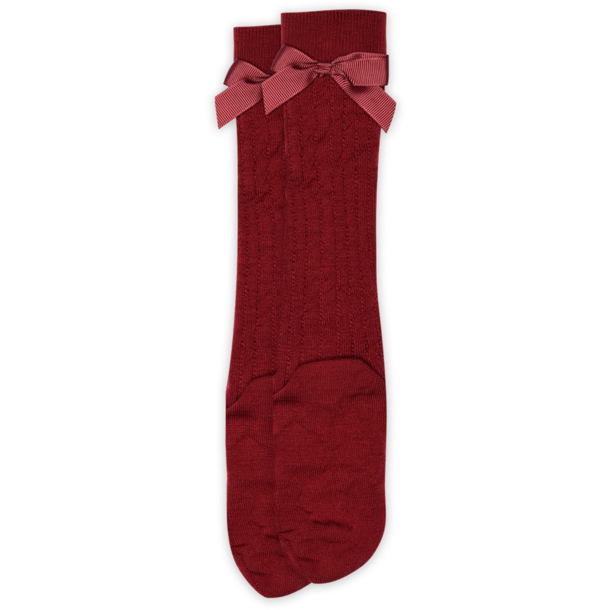 Mp Danmark Karanda Red Vita Knee Strumpor Rosett