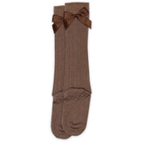 Mp Danmark Brown Sienna Vita Knee Strumpor Rosett