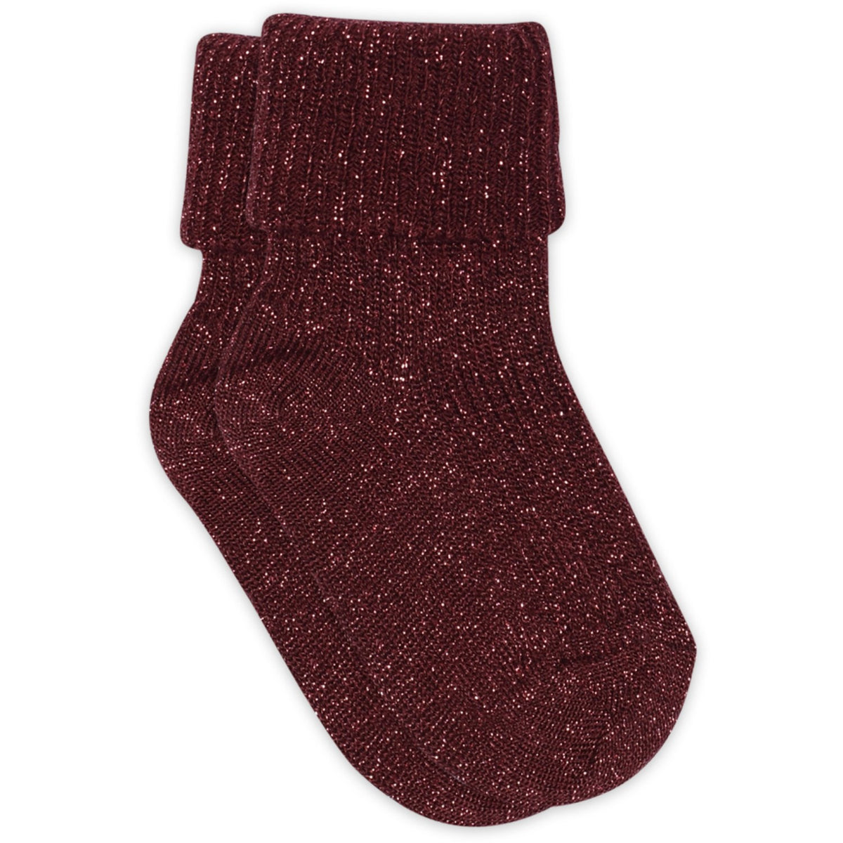Mp Danmark Wine Red Iris Glitter Strumpor