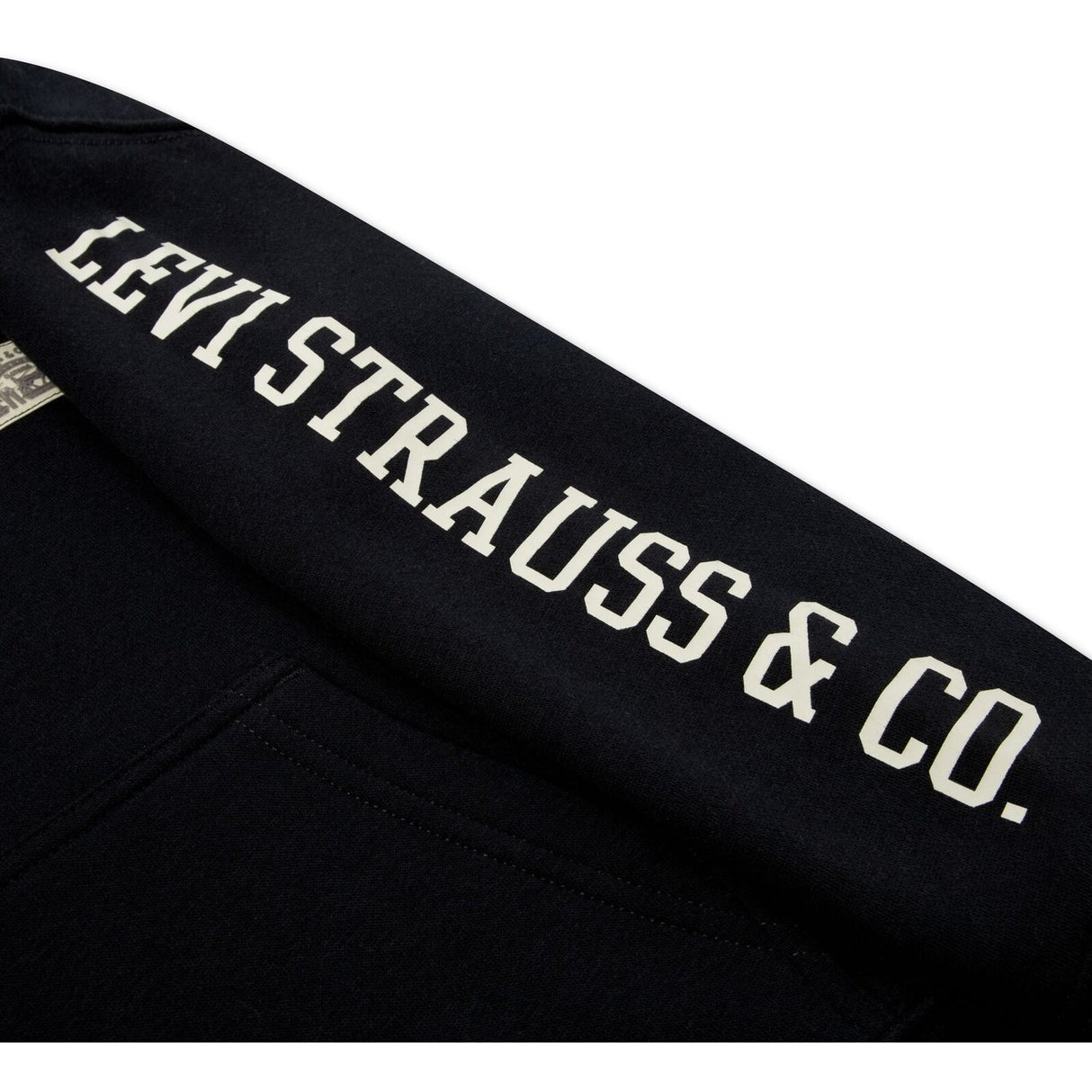 Levi's Jet Black Sleeve Hit Hoodies