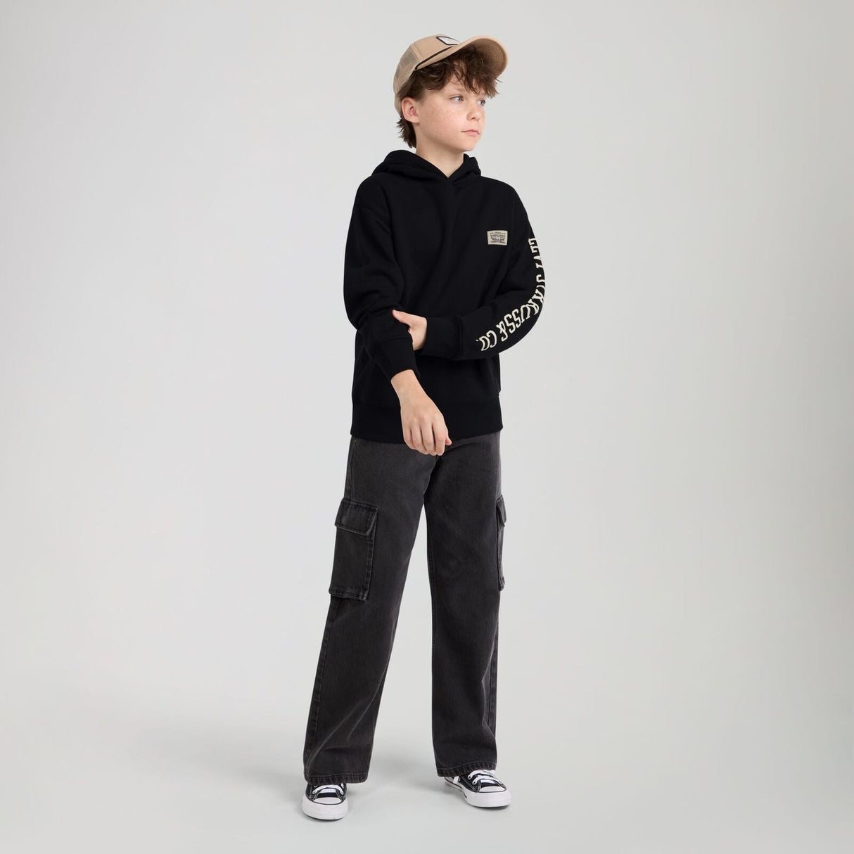 Levi's Jet Black Sleeve Hit Hoodies