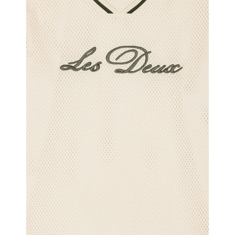 Les Deux Kids Ivory Mesh Ls T-Shirt Kids