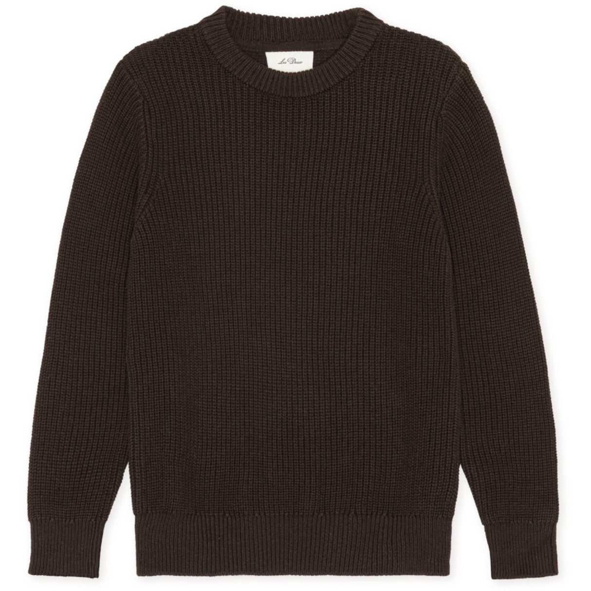 Les Deux Kids Molé Brown Rib Crewneck Stickad Kids
