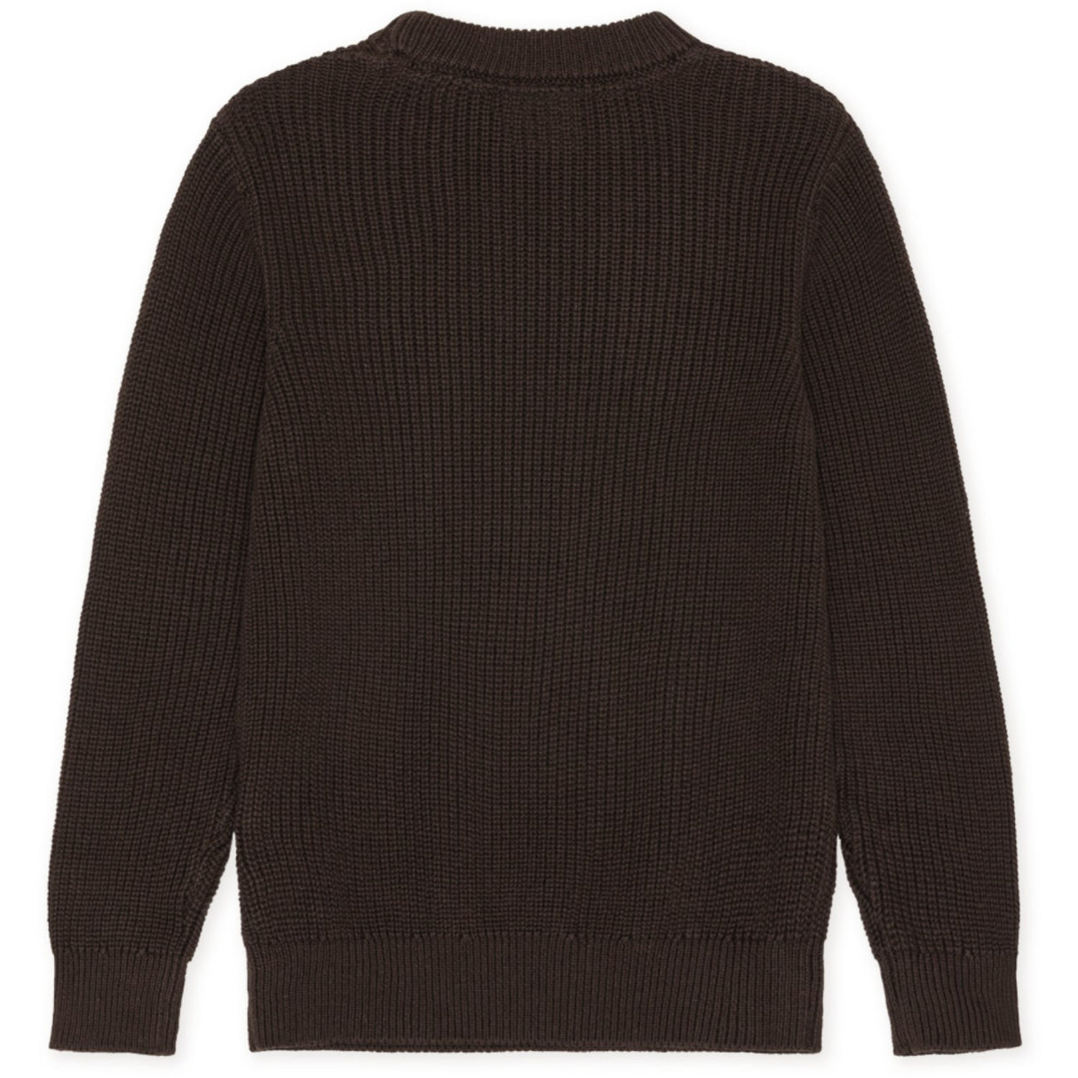 Les Deux Kids Molé Brown Rib Crewneck Stickad Kids