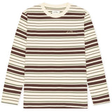 Les Deux Kids Eggnog White Stripe Ls T-Shirt Kids