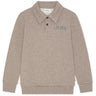 Les Deux Kids Dark Sand Melange College Rugby Pikétröja Sweatshirt Kids