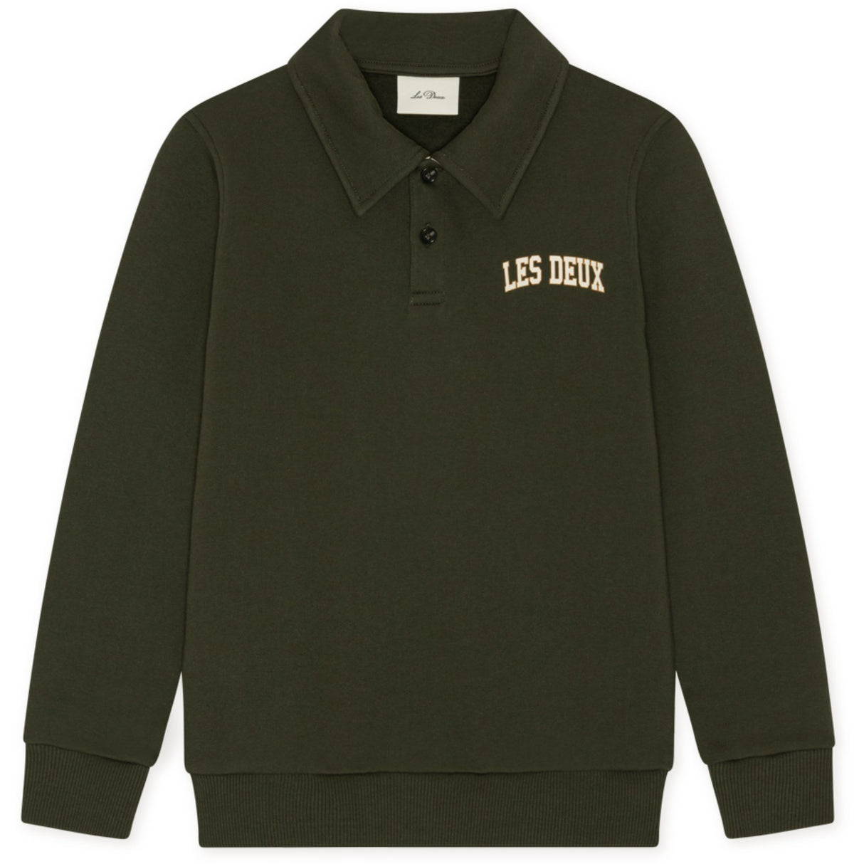 Les Deux Kids Rosin Green College Rugby Pikétröja Sweatshirt Kids
