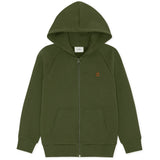 Les Deux Kids Rifle Green Core Contrast Dragkedja Hoodies Kids