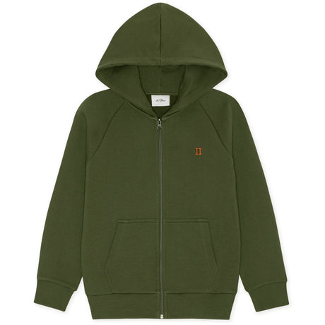 Les Deux Kids Rifle Green Core Contrast Dragkedja Hoodies Kids