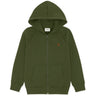Les Deux Kids Rifle Green Core Contrast Dragkedja Hoodies Kids