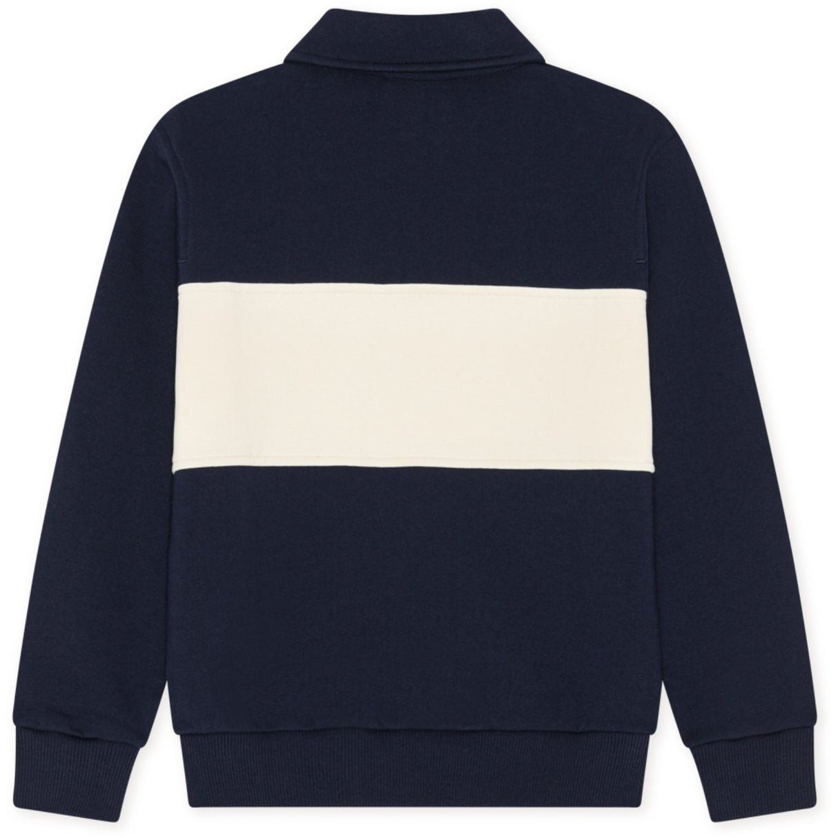 Les Deux Kids Dark Navy Dragkedja Rugby Sweatshirt Kids