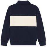 Les Deux Kids Dark Navy Dragkedja Rugby Sweatshirt Kids