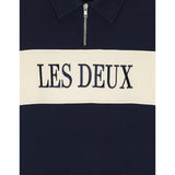 Les Deux Kids Dark Navy Dragkedja Rugby Sweatshirt Kids