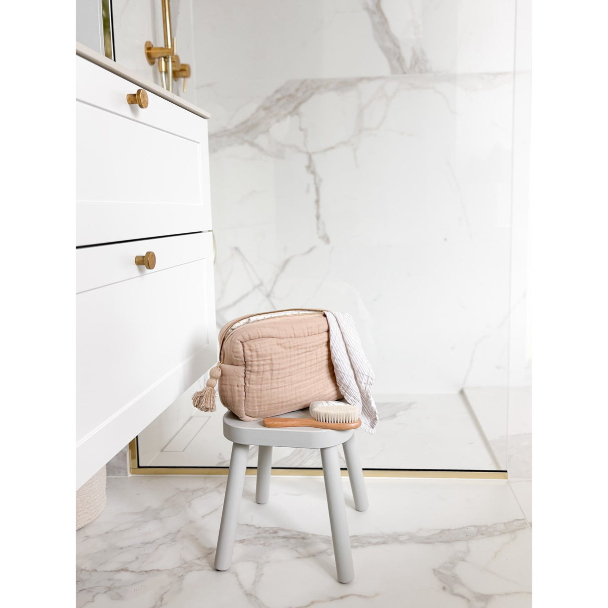 Cam Cam Copenhagen Latte Rowan Muslin Toiletry Väska