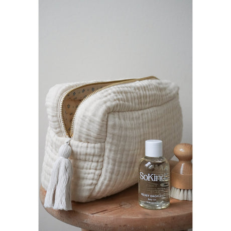 Cam Cam Copenhagen Anique White Capri Muslin Toiletry Väska
