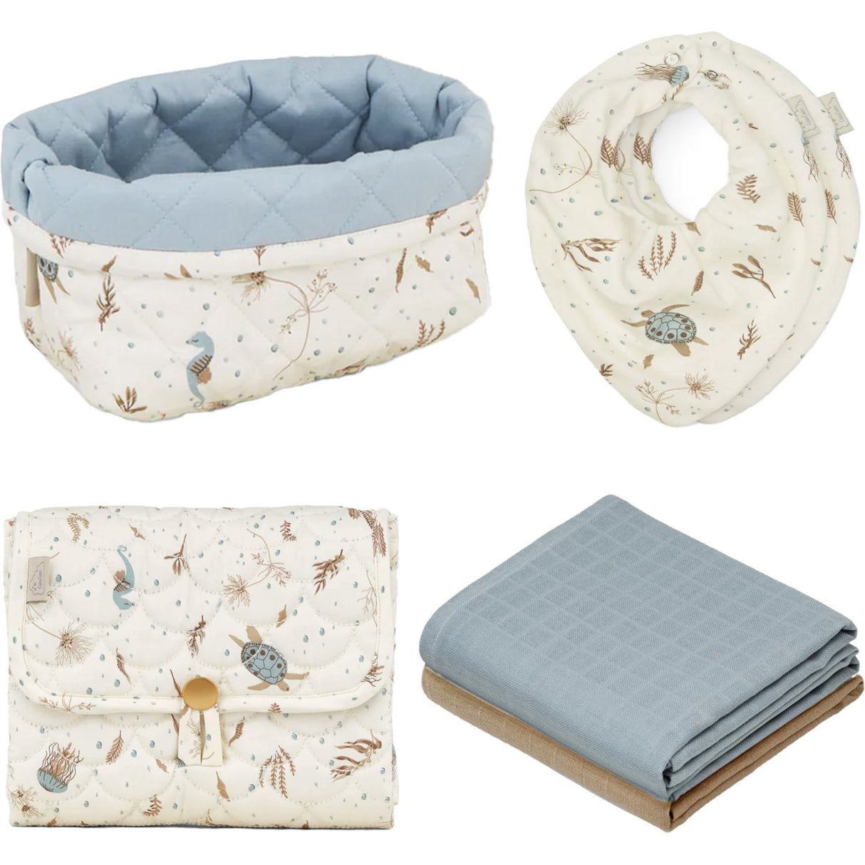 Cam Cam Copenhagen Sea Garden Baby Care Present Sett