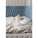 Cam Cam Copenhagen Florentine Blue Cot Bumper Harlequin