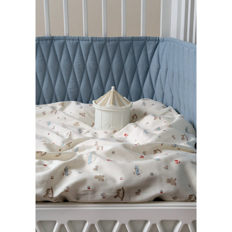 Cam Cam Copenhagen Florentine Blue Cot Bumper Harlequin