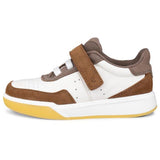 Ecco Camel/White/Marron Street Court K Läder